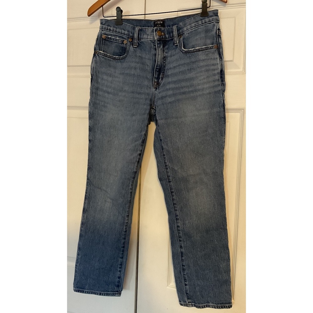 J. Crew Slim‎ Boyfriend Blue Jeans Size 27 Style# BT047